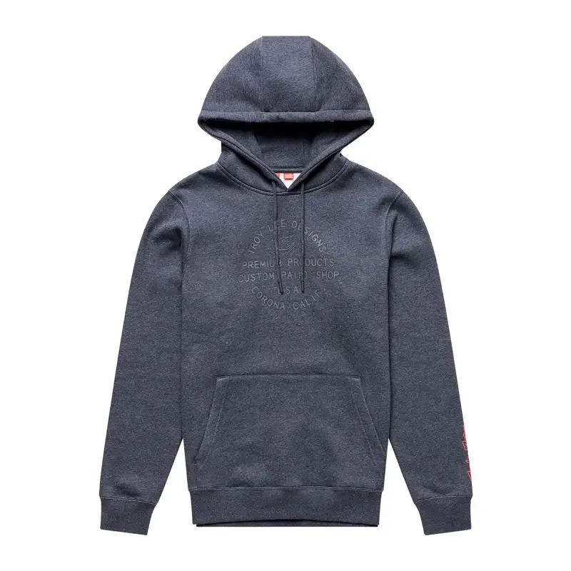 Balfes Bikes Troy Lee Designs Imprint Pullover Hoodie in Black Heather | Free postage over £30, £10 off first order, price match & 0% finance.
