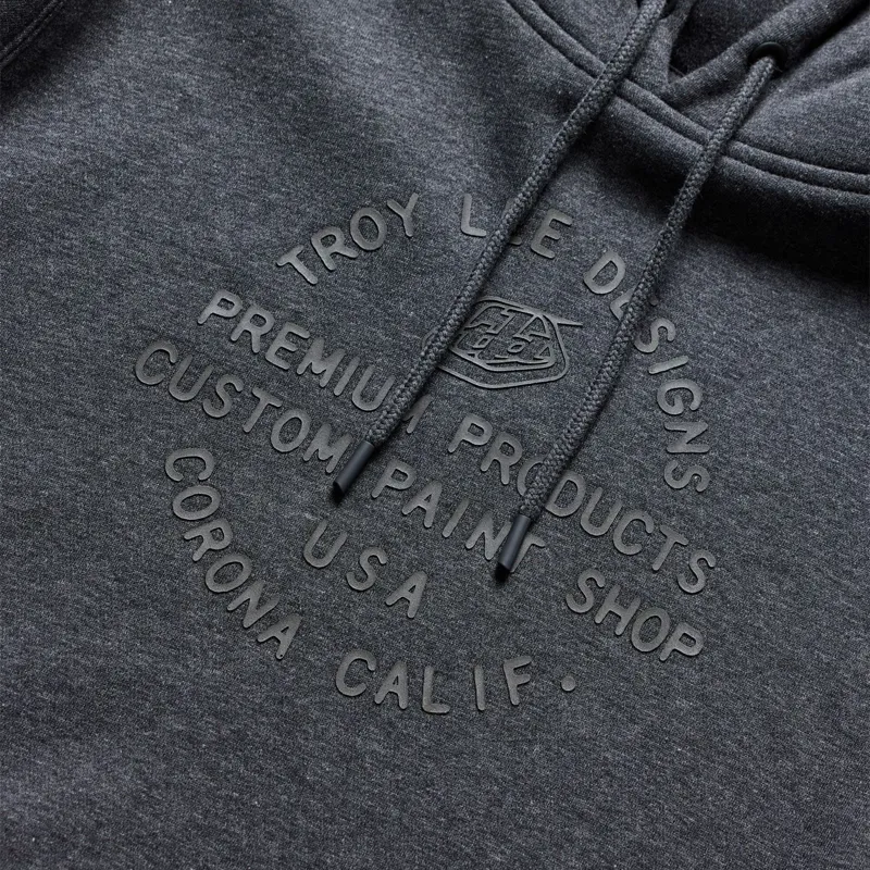 Troy Lee Designs Imprint Pullover Hoodie in Black Heather-2