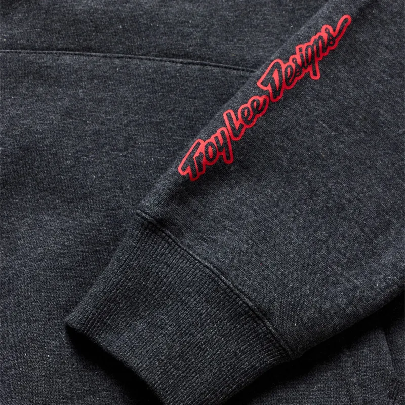 Troy Lee Designs Imprint Pullover Hoodie in Black Heather-4