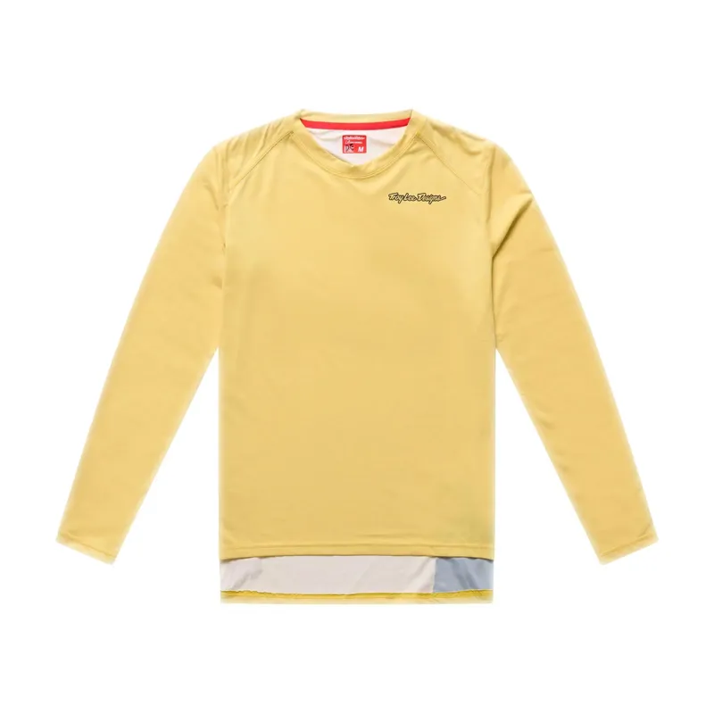 Troy Lee Designs Lilium Pro Women's Long Sleeve Jersey in Yellow