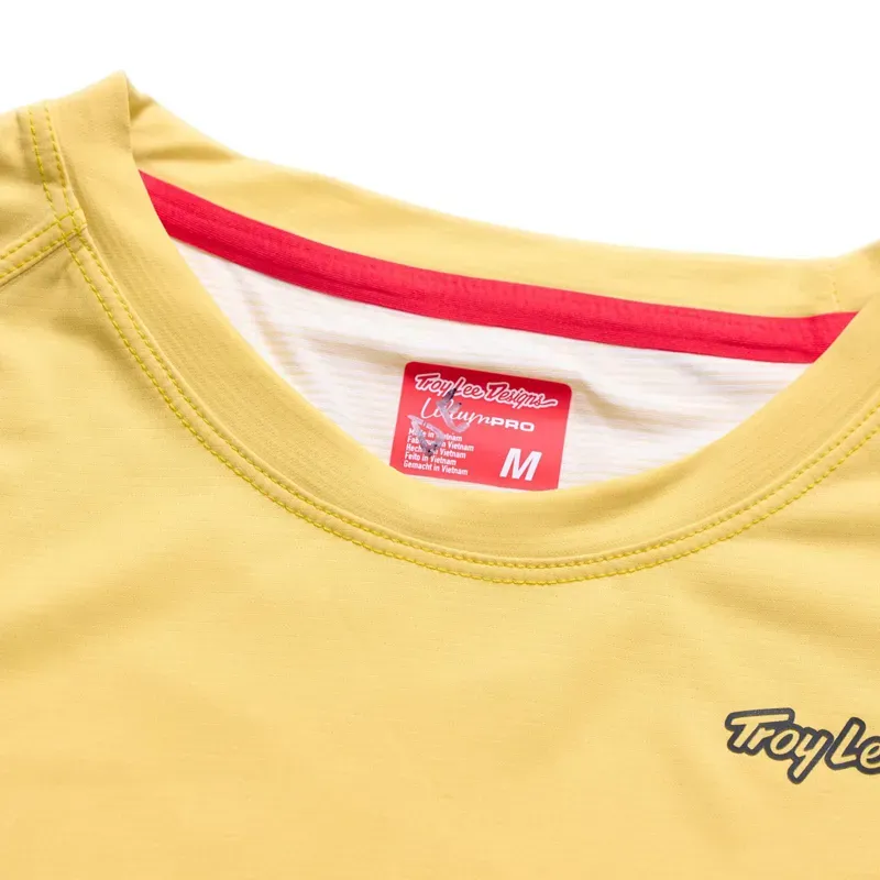 Troy Lee Designs Lilium Pro Women's Short Sleeve Jersey Mono in Yellow-2