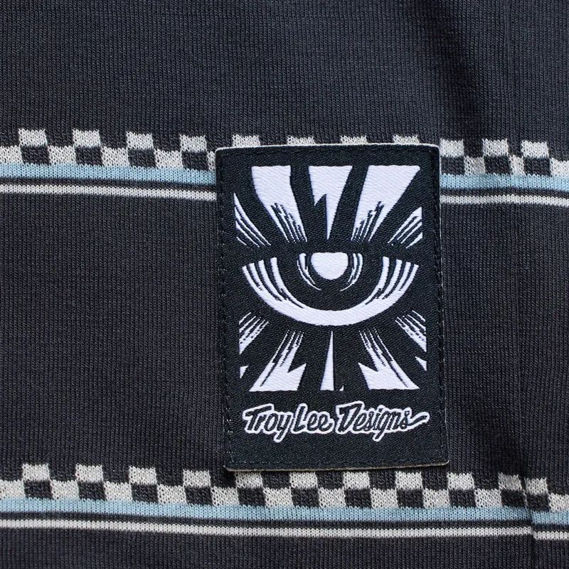 Troy Lee Designs Lilium Ride Women's SS Tee Checked Out in Black-5