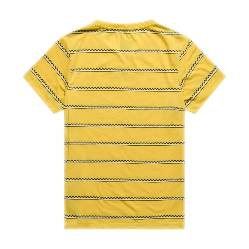 Troy Lee Designs Lilium Ride Women's SS Tee Checked Out in Yellow-1