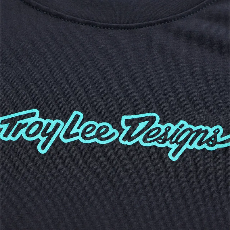 Troy Lee Designs Lilium Ride Women's SS Tee Signature in Black-2