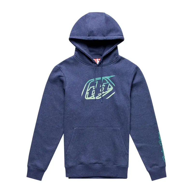 Balfes Bikes Troy Lee Designs Pullover Hoodie Badge in Navy Heather | Free postage over £30, £10 off first order, price match & 0% finance.