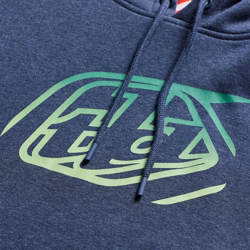 Troy Lee Designs Pullover Hoodie Badge in Navy Heather-2