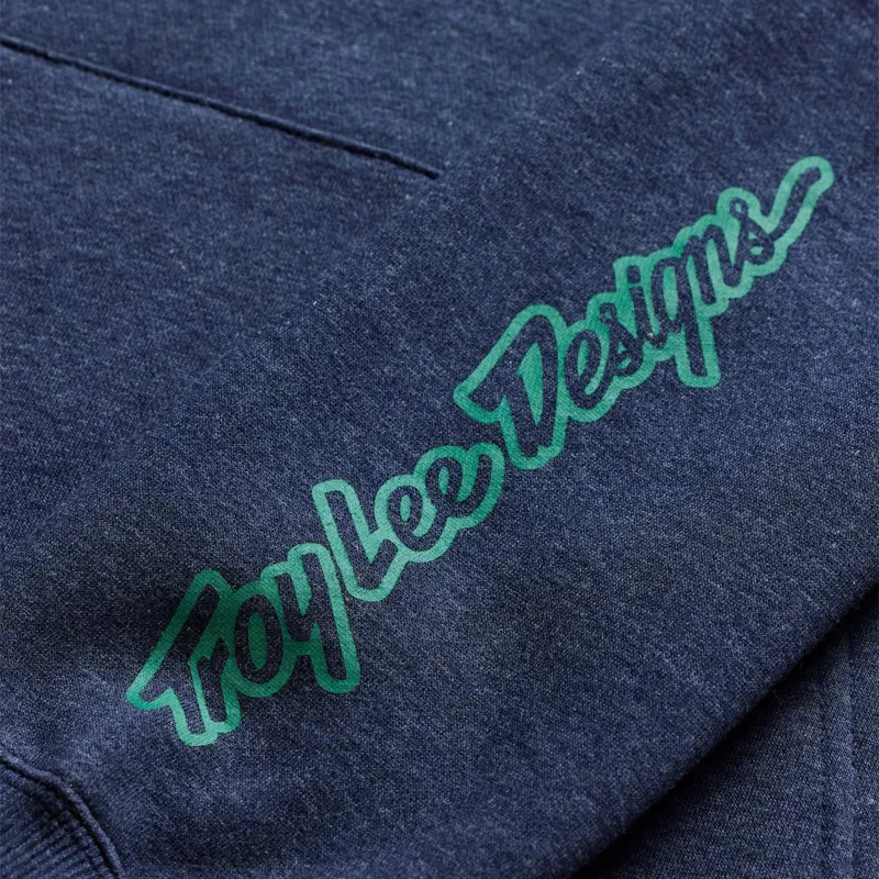 Troy Lee Designs Pullover Hoodie Badge in Navy Heather-4
