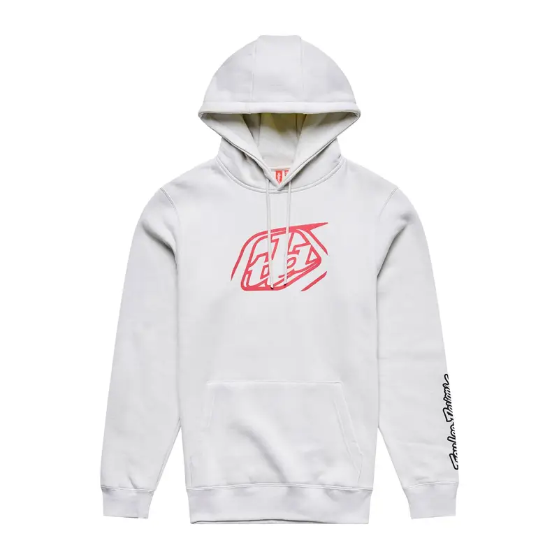 Balfes Bikes Troy Lee Designs Pullover Hoodie Badge in Pumice | Free postage over £30, £10 off first order, price match & 0% finance.
