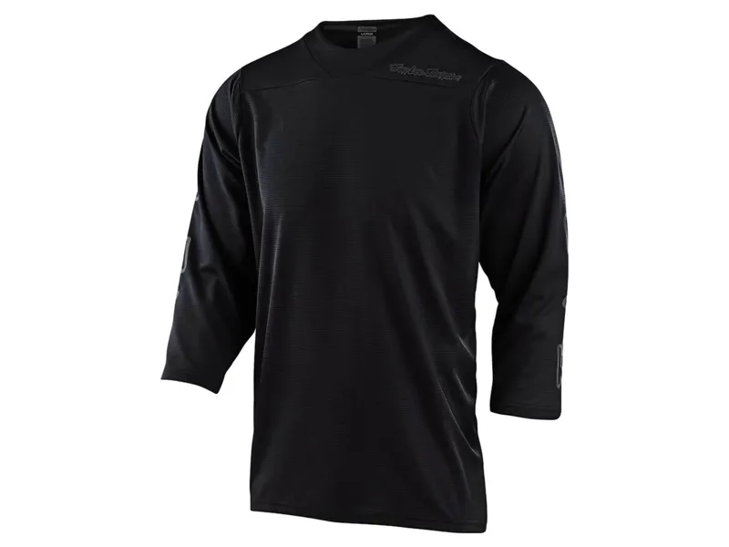 Troy Lee Designs Ruckus 3/4 Sleeve Jersey in Solid Black