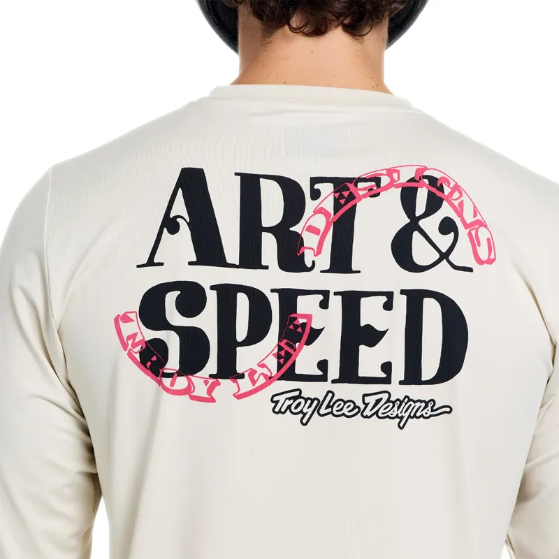 Troy Lee Designs Ruckus Long Sleeve Ride Jersey Art and Speed in Pumice-3