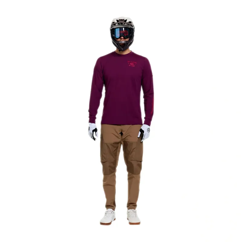 Troy Lee Designs Ruckus Long Sleeve Ride Jersey Lockdown in Sangria-11