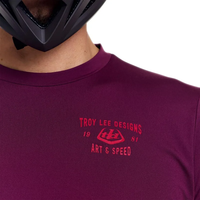 Troy Lee Designs Ruckus Long Sleeve Ride Jersey Lockdown in Sangria-6