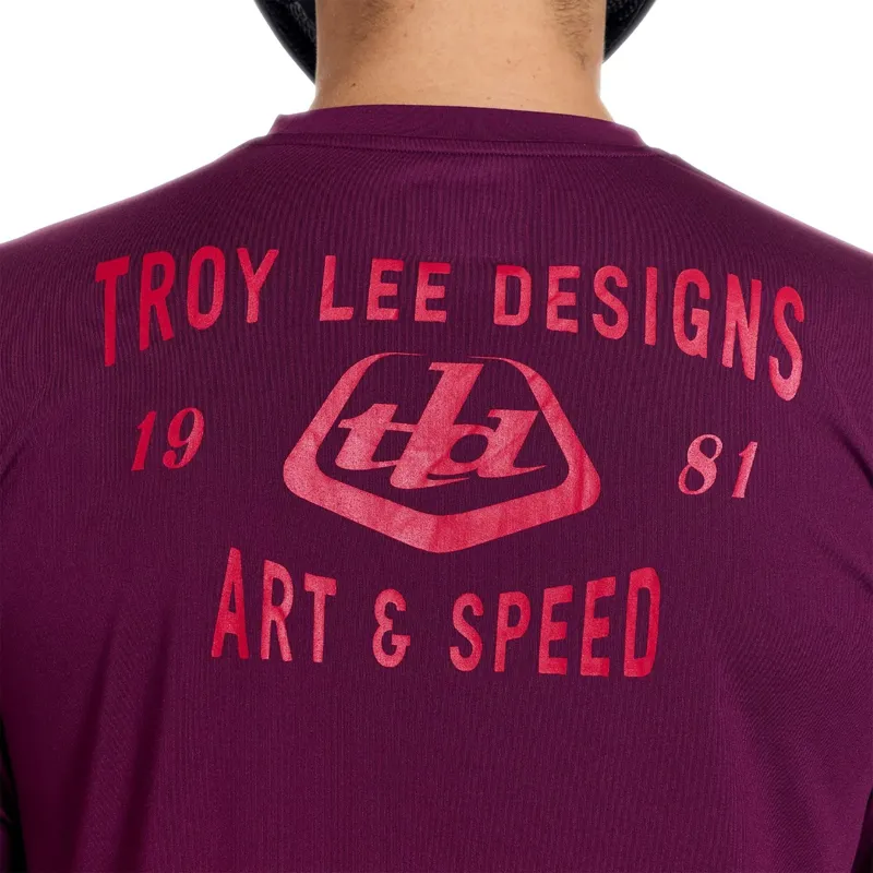 Troy Lee Designs Ruckus Long Sleeve Ride Jersey Lockdown in Sangria-7