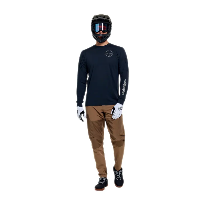 Troy Lee Designs Ruckus Long Sleeve Ride Jersey Pressed in Carbon-9