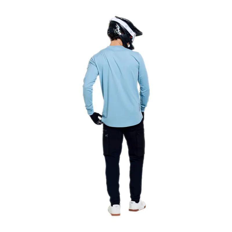 Troy Lee Designs Ruckus Long Sleeve Ride Jersey Waves in Dawn Blue-10