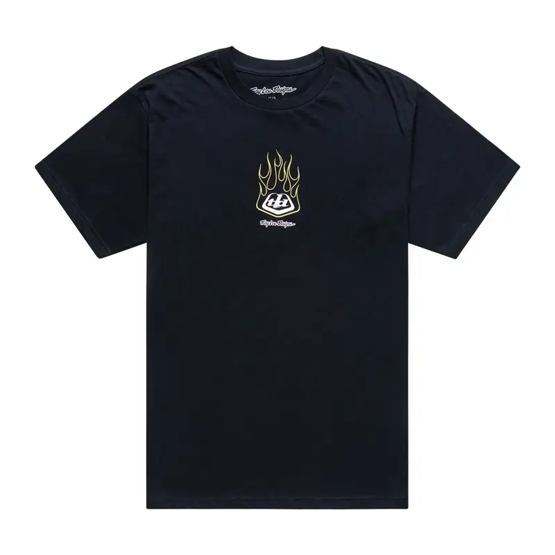 Balfes Bikes Troy Lee Designs Short Sleeve Tee Flame2 in Black | Free postage over £30, £10 off first order, price match & 0% finance.