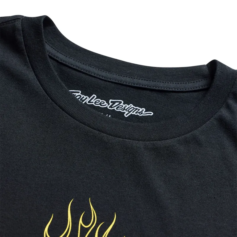 Troy Lee Designs Short Sleeve Tee Flame2 in Black-2