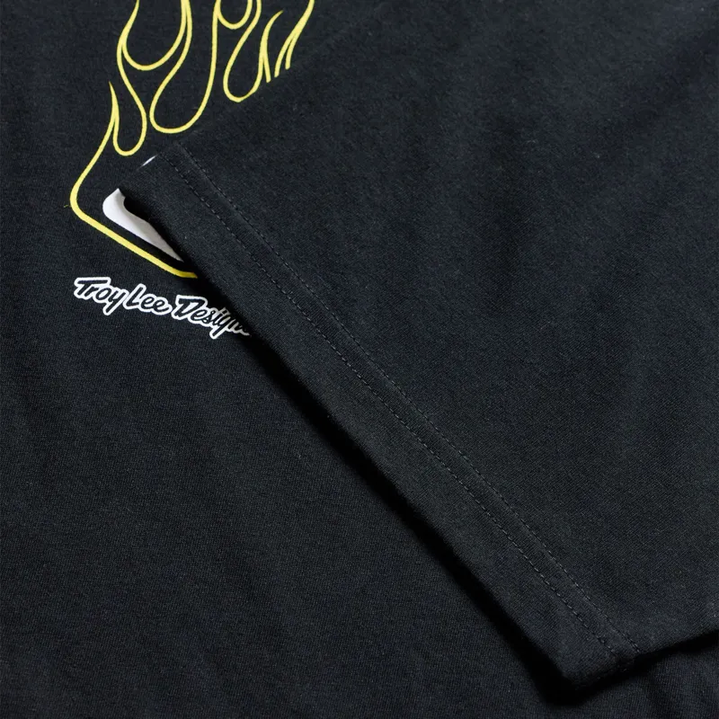 Troy Lee Designs Short Sleeve Tee Flame2 in Black-3