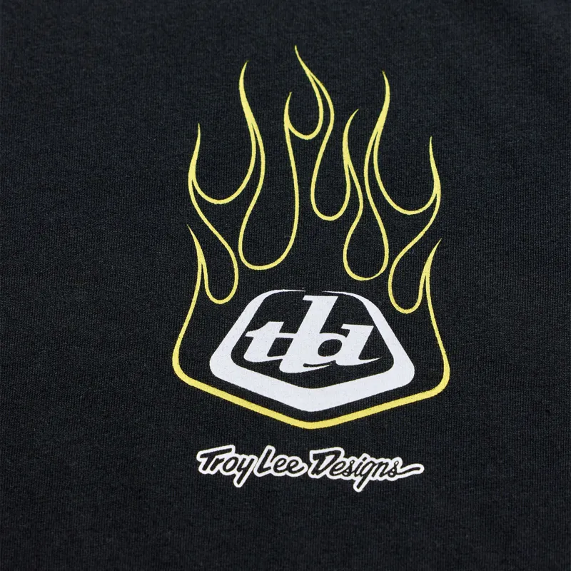 Troy Lee Designs Short Sleeve Tee Flame2 in Black-4