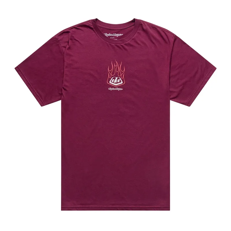 Troy Lee Designs Short Sleeve Tee Flame2 in Red