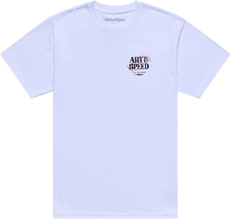 Troy Lee Designs Short Sleeve Tee Pink Slips in White