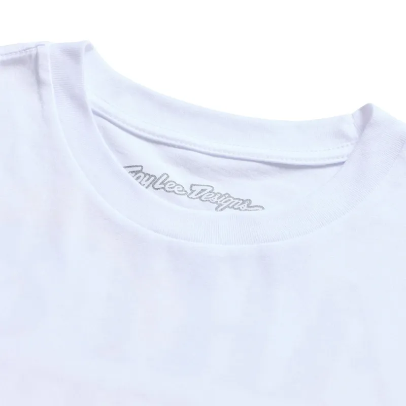 Troy Lee Designs Short Sleeve Tee Pink Slips in White-3