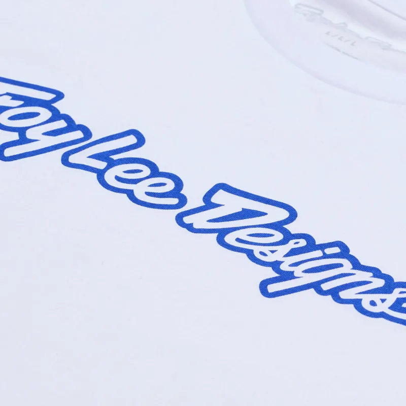 Troy Lee Designs Signature Short Sleeve Tee in White/Black-2