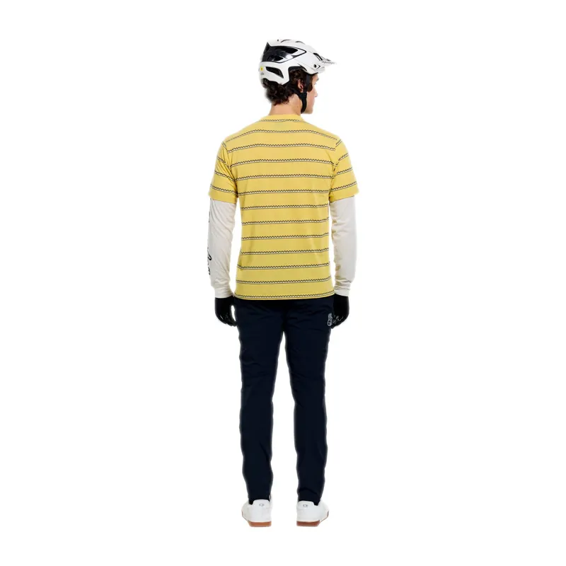 Troy Lee Designs Skyline Fakie Ride Long Sleeve Tee Stripe in Butter-8