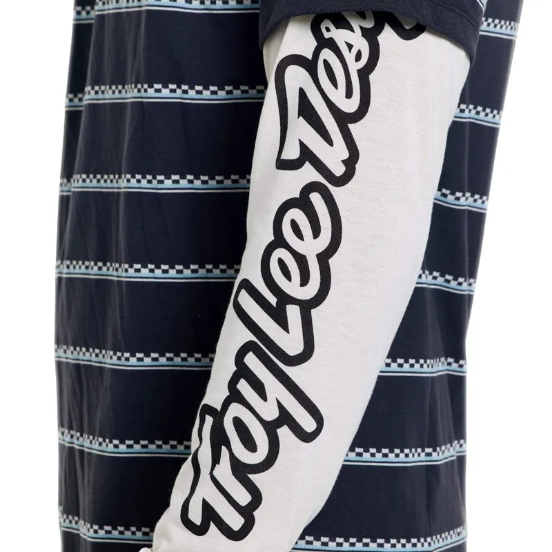 Troy Lee Designs Skyline Fakie Ride Long Sleeve Tee Stripe in Carbon-8
