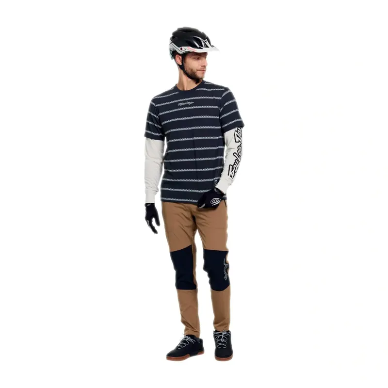 Troy Lee Designs Skyline Fakie Ride Long Sleeve Tee Stripe in Carbon-9