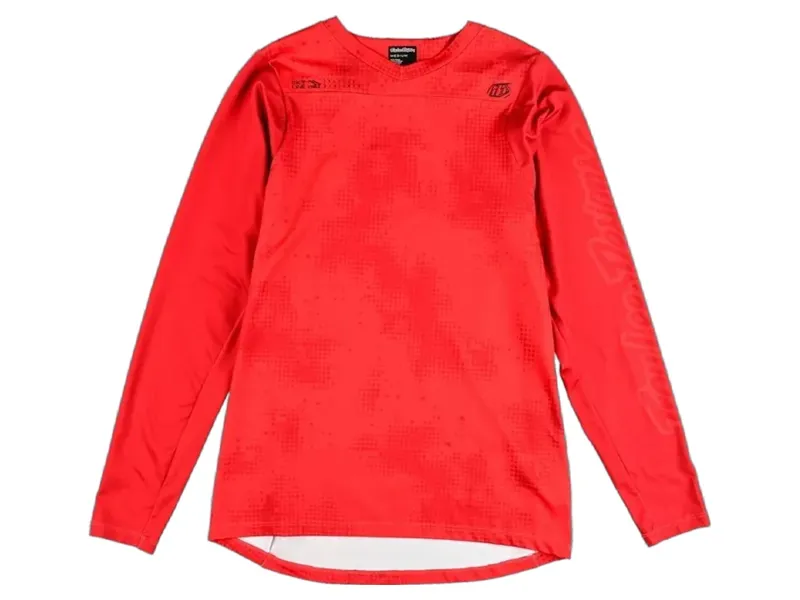 Troy Lee Designs Skyline Long Sleeve Chill Jersey Scattered in Fire Orange