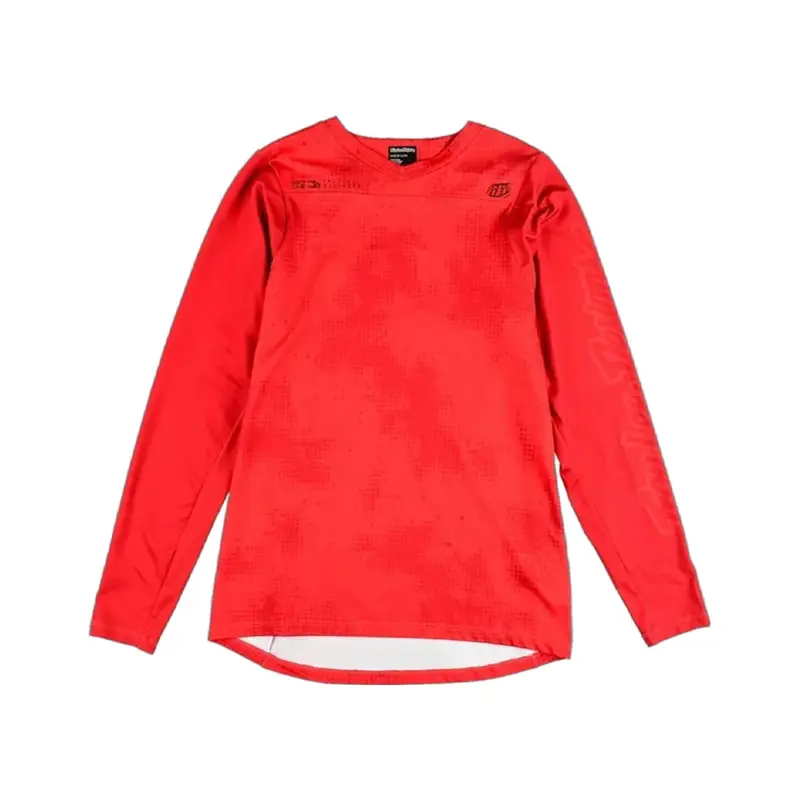 Balfes Bikes Troy Lee Designs Skyline Long Sleeve Chill Jersey Scattered in Fire Orange | Free postage over £30, £10 off first order, price match & 0% finance.