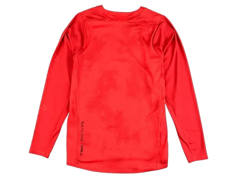 Troy Lee Designs Skyline Long Sleeve Chill Jersey Scattered in Fire Orange-1