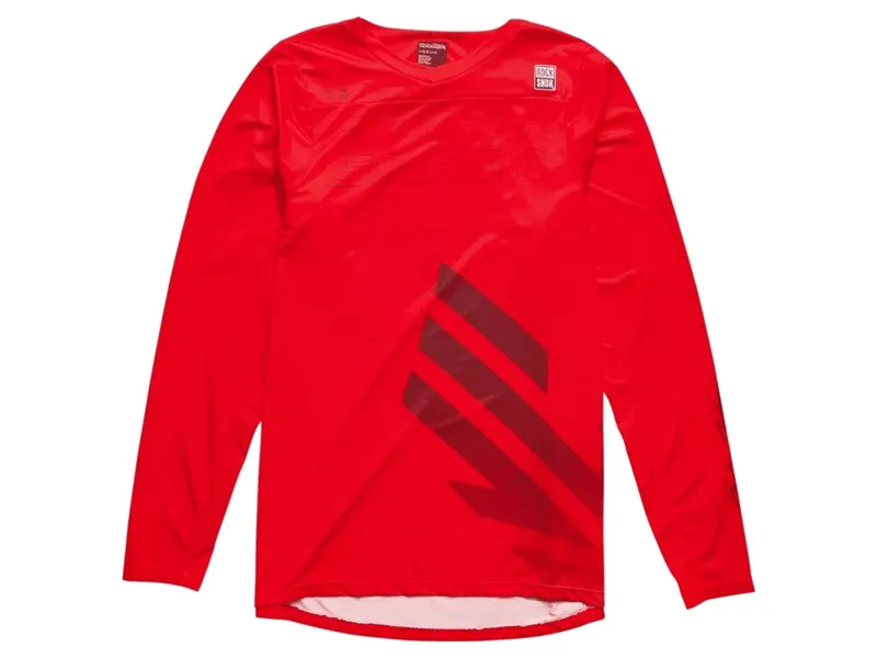 Troy Lee Designs Skyline Long Sleeve Jersey Sram Eagle One in Fiery Red