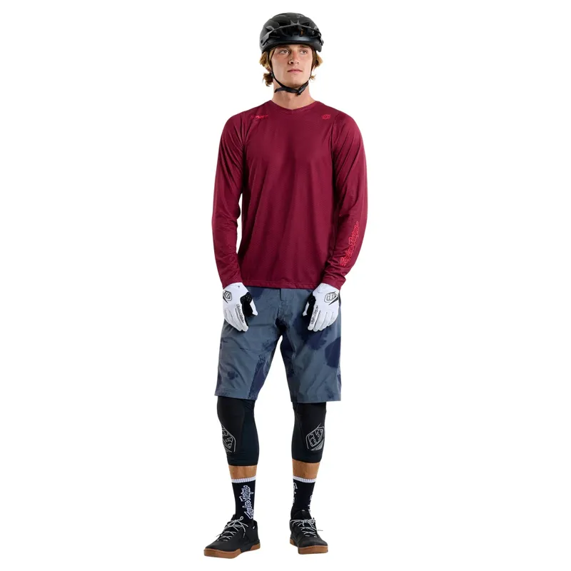 Troy Lee Designs Skyline Pro Long Sleeve Jersey Mono in Red-4