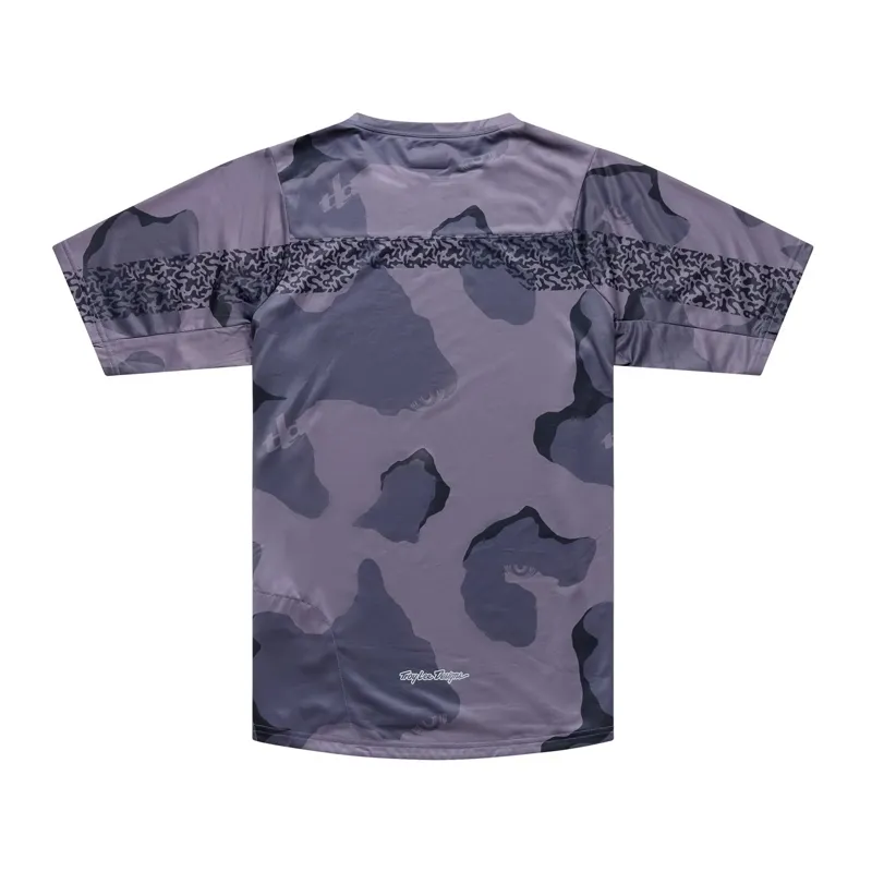 Troy Lee Designs Skyline Pro Short Sleeve Jersey Flow Camo Carbon in Black-1