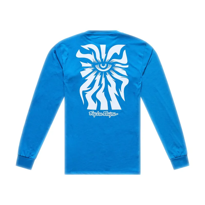 Troy Lee Designs Skyline Ride Long Sleeve Jersey in One Eye Aero Blue-1