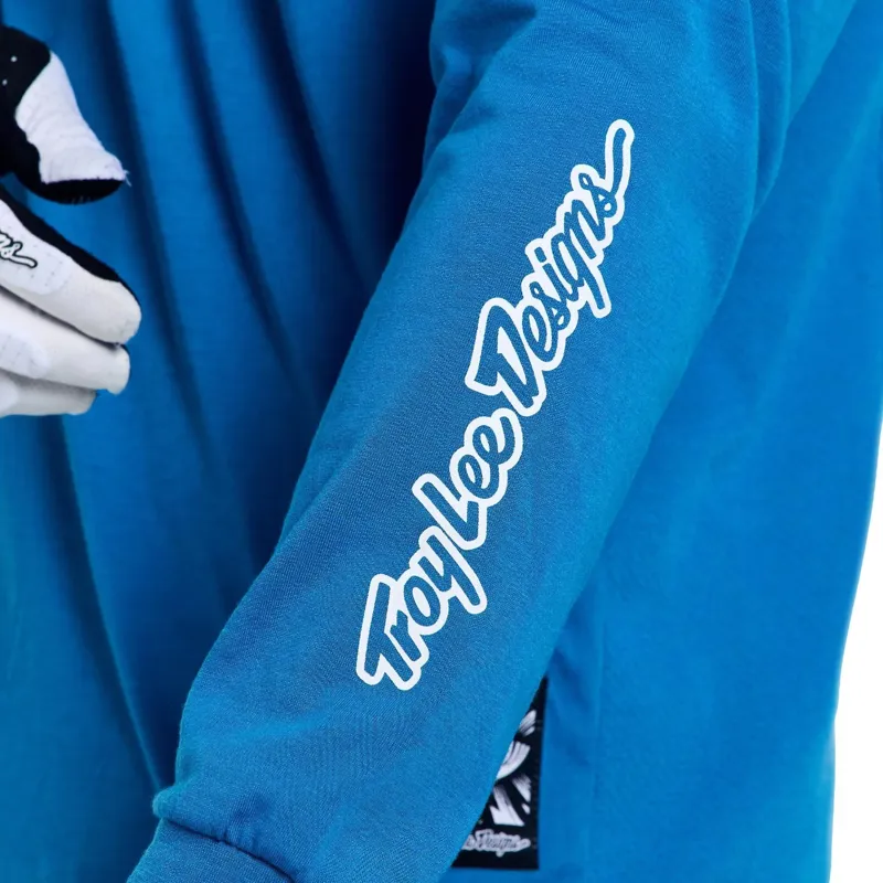 Troy Lee Designs Skyline Ride Long Sleeve Jersey in One Eye Aero Blue-10
