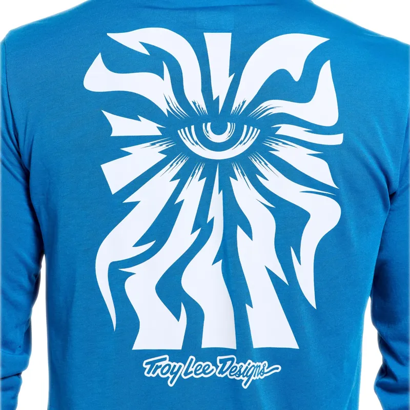 Troy Lee Designs Skyline Ride Long Sleeve Jersey in One Eye Aero Blue-11