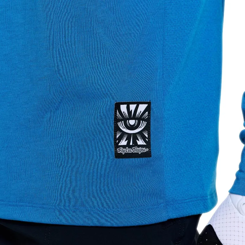 Troy Lee Designs Skyline Ride Long Sleeve Jersey in One Eye Aero Blue-12