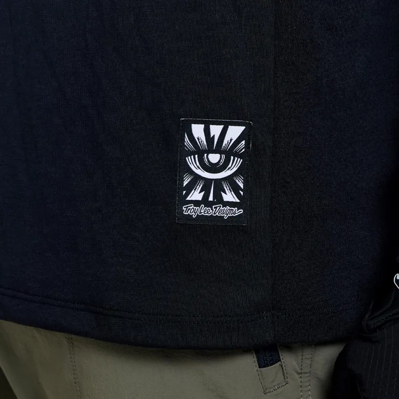 Troy Lee Designs Skyline Ride Long Sleeve Jersey in Signature Black/Real Teal-12