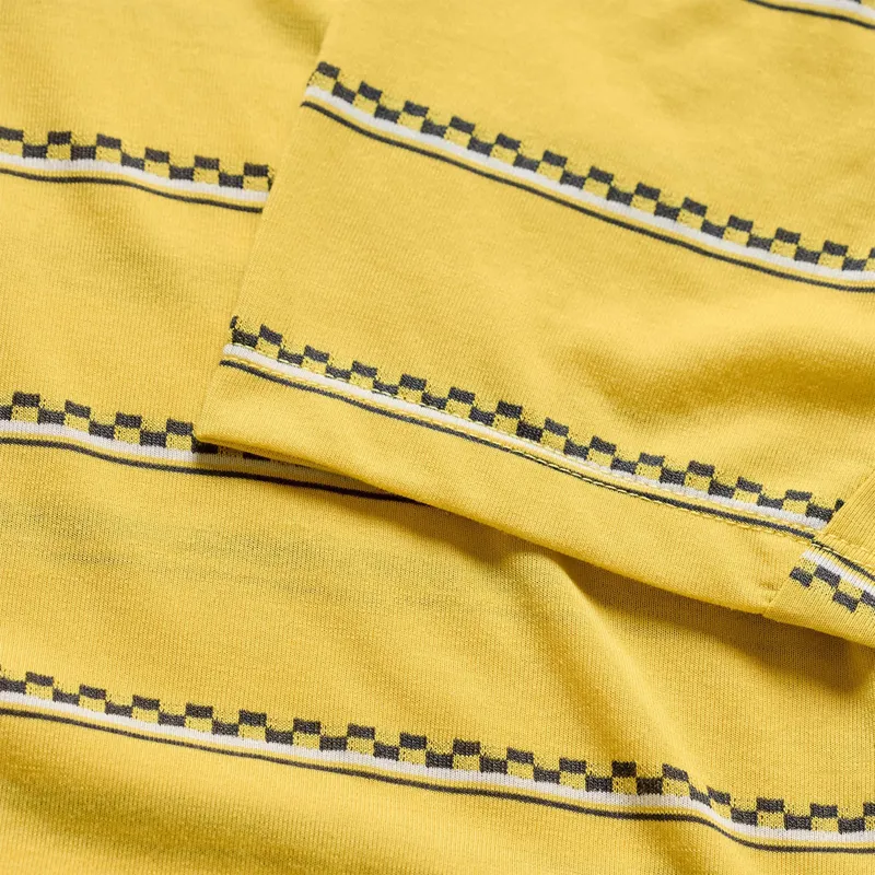 Troy Lee Designs Skyline Short Sleeve Ride Jersey Checked Out in Butter-4