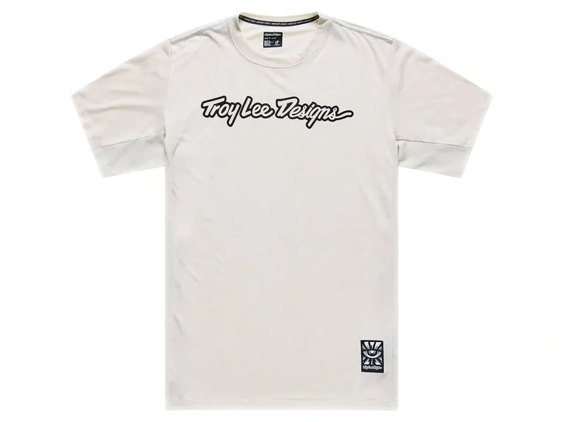Troy Lee Designs Skyline Short Sleeve Ride Jersey Signature in Pumice