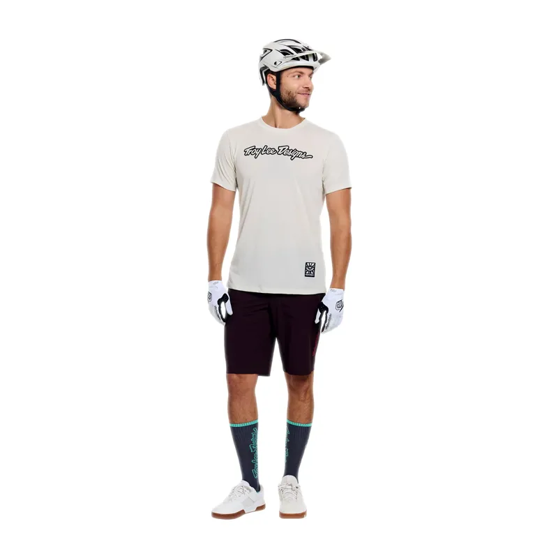 Troy Lee Designs Skyline Short Sleeve Ride Jersey Signature in Pumice-3