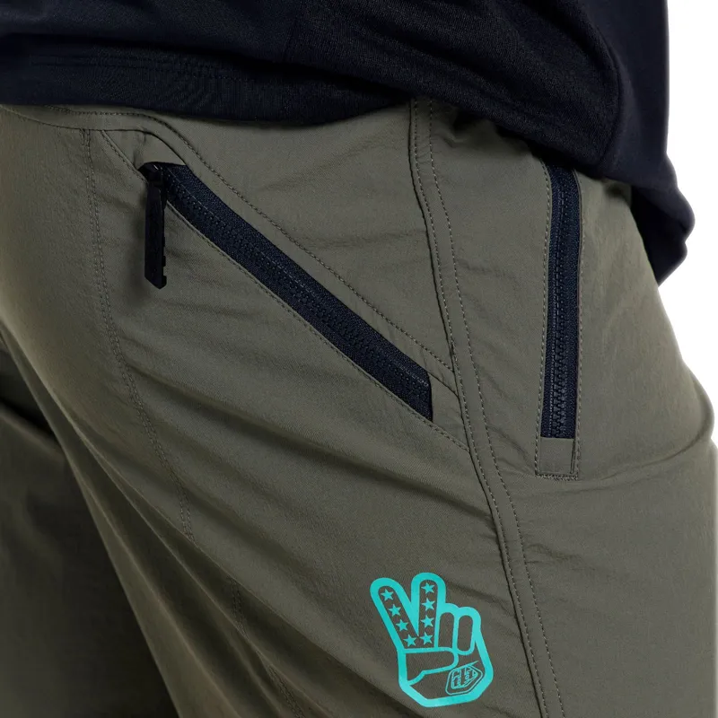 Troy Lee Designs Skyline Trail Short W/Liner Mono in Army Green-6