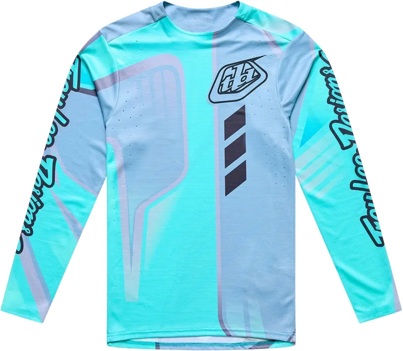 Troy Lee Designs Sprint Pro LS Jersey Lowrider in Real Teal