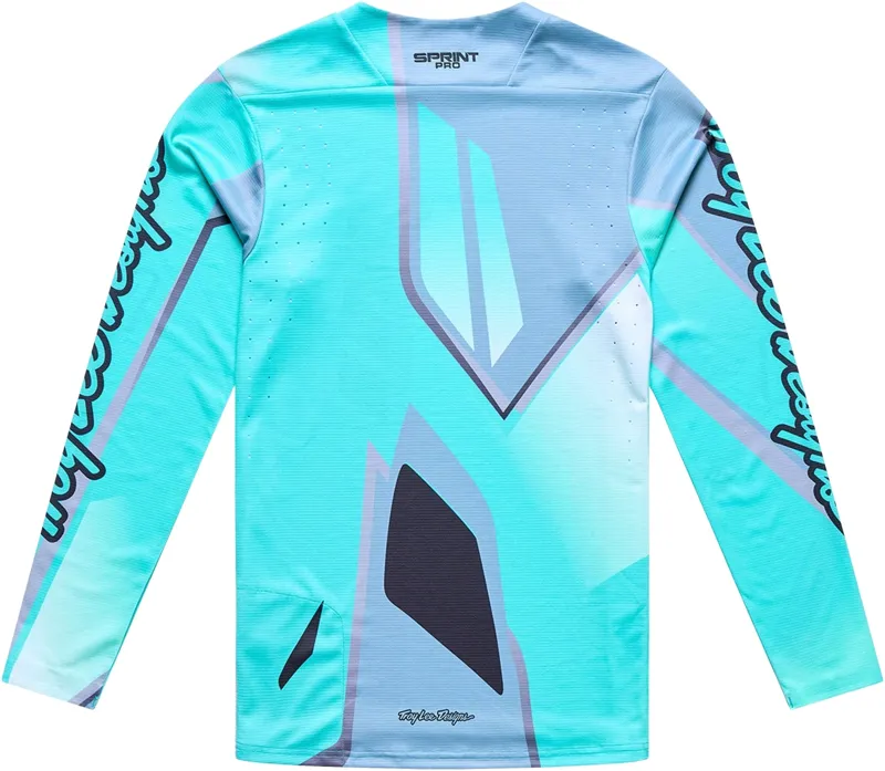 Troy Lee Designs Sprint Pro LS Jersey Lowrider in Real Teal-1