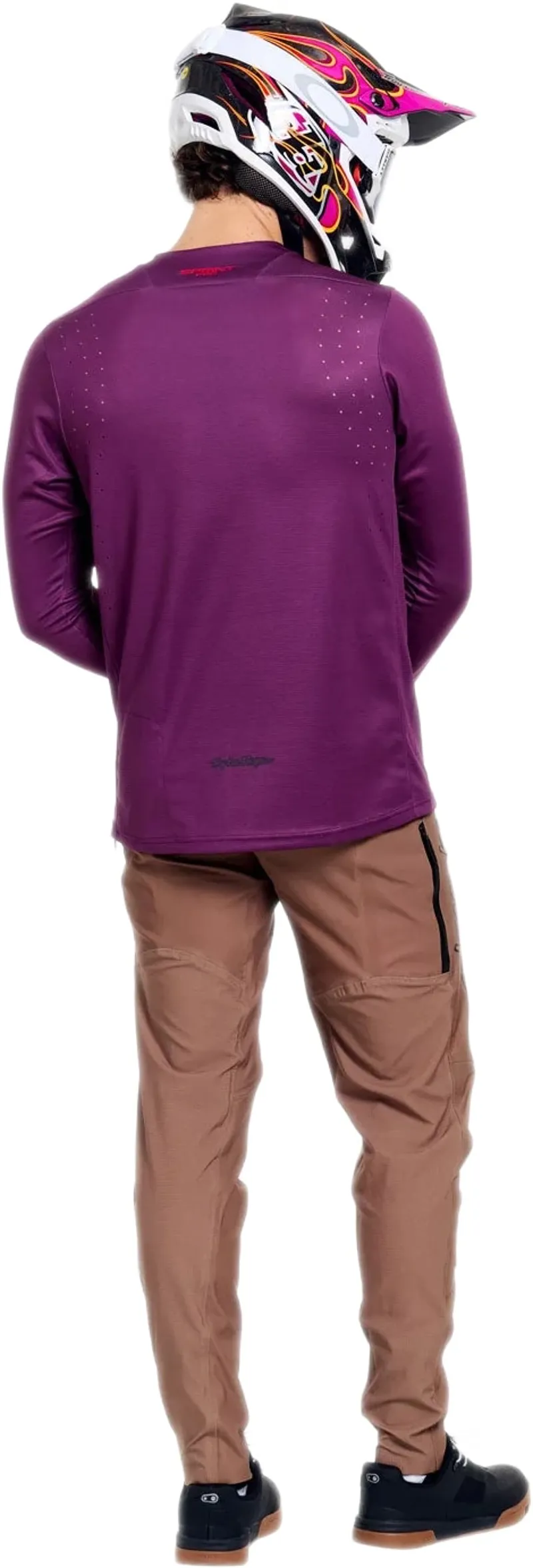 Troy Lee Designs Sprint Pro LS Jersey Mono in Sangria-4