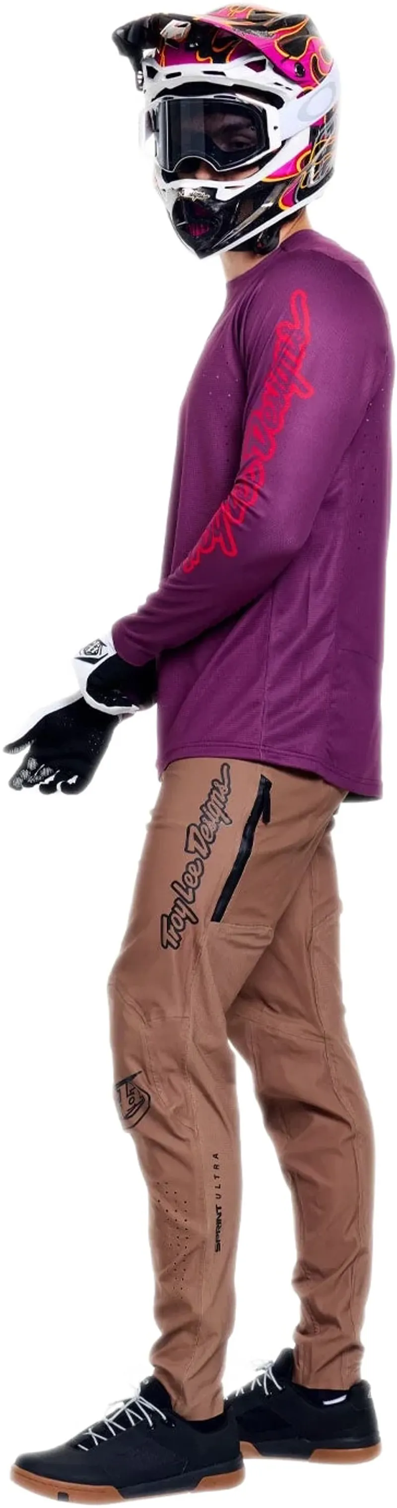 Troy Lee Designs Sprint Pro LS Jersey Mono in Sangria-5