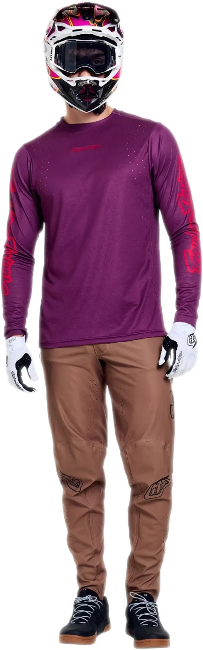 Troy Lee Designs Sprint Pro LS Jersey Mono in Sangria-6